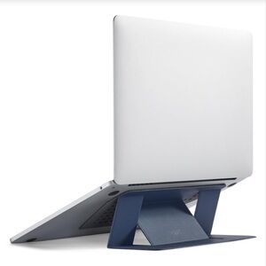 MacBook Computer Laptop Stand for Desk Foldable Portable Adhesive Navy Blue